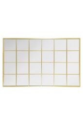 "MirrorOutlet Gold Modern Window Garden Wall Mirror 69"" X 43"" (174CM X 110CM) - Size: 1 Pack" - thumbnail 4