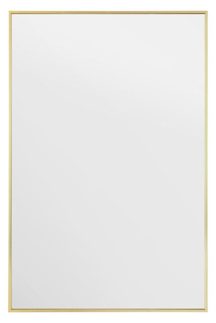 "MirrorOutlet Gold Aluminium Edged Wall Mirror 47"" X 31"" (120 X 80CM) - Size: 1 Pack" - image 1