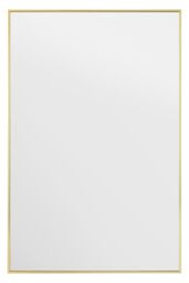 "MirrorOutlet Gold Aluminium Edged Wall Mirror 47"" X 31"" (120 X 80CM) - Size: 1 Pack" - thumbnail 2