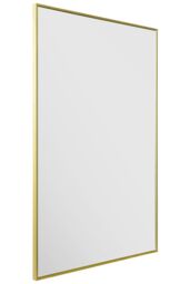 "MirrorOutlet Gold Aluminium Edged Wall Mirror 47"" X 31"" (120 X 80CM) - Size: 1 Pack" - thumbnail 3