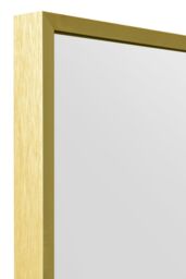 "MirrorOutlet Gold Aluminium Edged Wall Mirror 47"" X 31"" (120 X 80CM) - Size: 1 Pack" - thumbnail 6