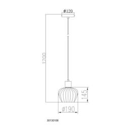 Netlighting Toy 19cm Dome Pendant Matt Black Smoke Glass Shade 1x E27 - thumbnail 6