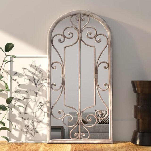 Berkfield Home Mirror Sand 100x45 cm Iron for Indoor Use in Beige - image 1