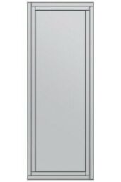 MirrorOutlet Luxford All Glass Bevel Cheval Dress Mirror 5ft7 x 1ft11 170cm x 58cm in Silver - Size: 1 Pack - thumbnail 4