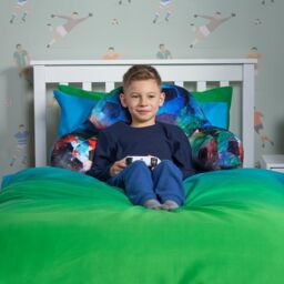 OHS Football Gaming Cushion Cuddle Neon Reading Chair Bed Pillow Arms in Black - thumbnail 4