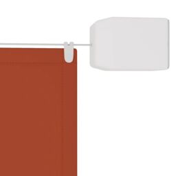 Berkfield Home Vertical Awning Terracotta 100x1000 cm Oxford Fabric in Red - thumbnail 3