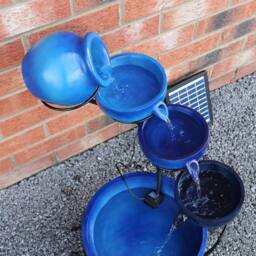 Monstershop Blue 4 Tier Spilling Bowls Water Feature - thumbnail 7
