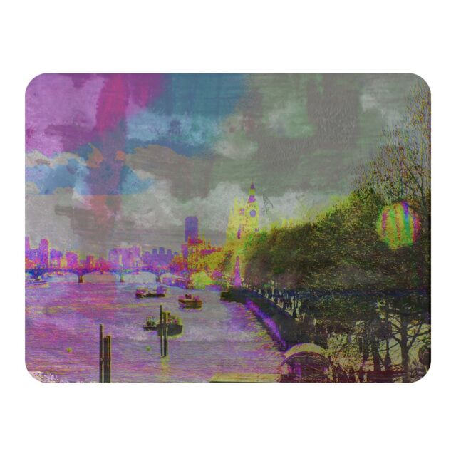 Benjamin Tate Design London Bridge View Blanket in Natural - Size: 120 cm x 150 cm - image 1
