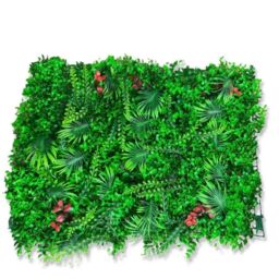 SPETLEK 60x40cm Artificial Plant Wall Mat Fence Greenery Panel Decor in Green - Size: 60x40 cm - thumbnail 7