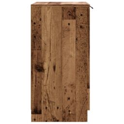 Berkfield Home Shoe Cabinet Old Wood 59x35x70 cm Engineered Wood in Brown - Size: 59 x 35 x 70 cm - thumbnail 6