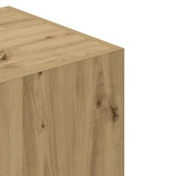 Berkfield Home Wardrobe Artisan Oak 80x52x180 cm Engineered Wood in Brown - Size: 80 x 52 x 180 cm - thumbnail 7