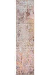 Kukoon Washable Runner Rug Beige Metallic Long Hallway Carpet Mat 60cm x 240cm in Light Pink - Size: 60 cm x 240 cm - thumbnail 2