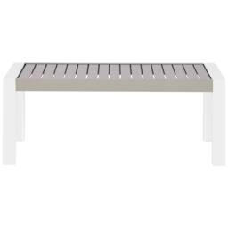 Wyld and Coco Taupe Aluminium Outdoor Coffee Table 120 x 170 cm in Beige - thumbnail 3