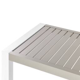 Wyld and Coco Taupe Aluminium Outdoor Coffee Table 120 x 170 cm in Beige - thumbnail 5
