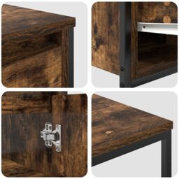 Berkfield Home 3-Piece Bathroom Furniture Set in Smoked Oak Engineered Wood in Brown - thumbnail 7