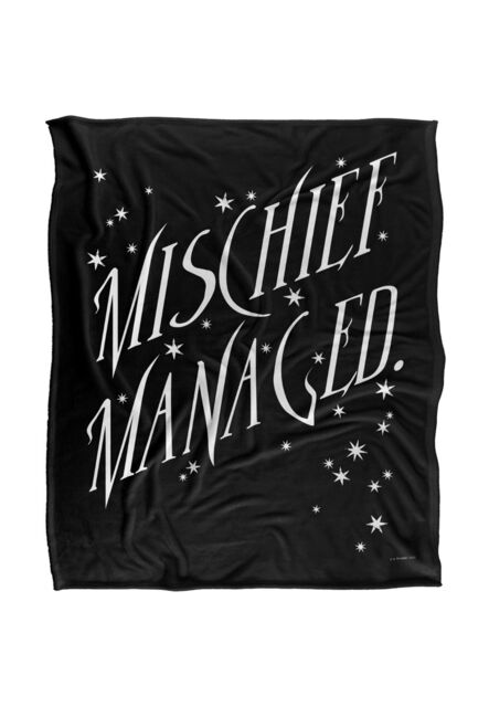 Harry Potter Mischief Managed 4 Officially Licensed Silky Touch Super Soft Throw Blanket 152x127 cm in White - image 1