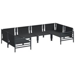 Berkfield Home Garden Sofa Set 6 pcs Anthracite Steel - thumbnail 5