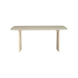 sweeek Dining table with tempered glass top, sandblasted finish, seats 8 in Cream - thumbnail 3