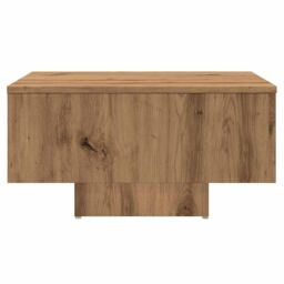 Berkfield Home Coffee Table Artisan Oak 60x60x31.5 cm Engineered Wood in Brown - thumbnail 4
