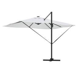 Berkfield Home Versatile Cantilever Roma Parasol with LEDs Sand 352x251x265 cm A in Beige - Size: 352 x 251 x 265 cm - thumbnail 8
