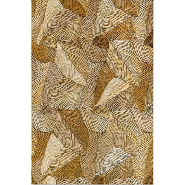 THE RUGS Villeroy & Boch 1767 Rug - Indoor Outdoor Flat Weave Floral in Yellow - Size: 160 cm x 235 cm - image 1