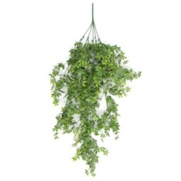 Leaf Artificial Hanging Trailing Plant UV Fire Resistant Foliage Plant 81cm Pack of 6 in Green - thumbnail 3