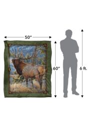 JQ Licensing Cf-Jp Elk Meadow Silky Touch Super Soft Throw Blanket 152 X 127 cm in White - thumbnail 5
