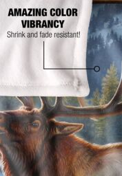 JQ Licensing Cf-Jp Elk Meadow Silky Touch Super Soft Throw Blanket 152 X 127 cm in White - thumbnail 4