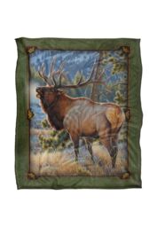 JQ Licensing Cf-Jp Elk Meadow Silky Touch Super Soft Throw Blanket 152 X 127 cm in White - thumbnail 1