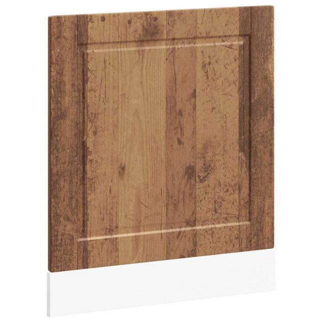 Berkfield Home Dishwasher Panel Porto Old Wood 60x1.5x67 cm Engineered Wood in Brown - image 1