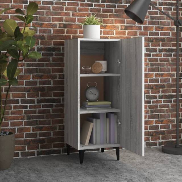 Berkfield Home Sideboard Grey Sonoma 34.5x34x90 cm Engineered Wood - image 1