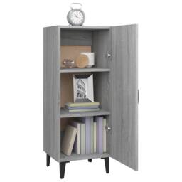 Berkfield Home Sideboard Grey Sonoma 34.5x34x90 cm Engineered Wood - thumbnail 4