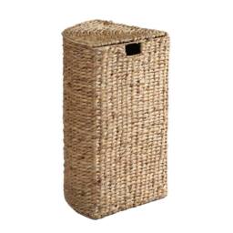 CALICOSY Corner Laundry Basket In Water Hyacinth - H66 Cm in Light Brown - thumbnail 6