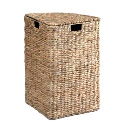 CALICOSY Corner Laundry Basket In Water Hyacinth - H66 Cm in Light Brown - thumbnail 5