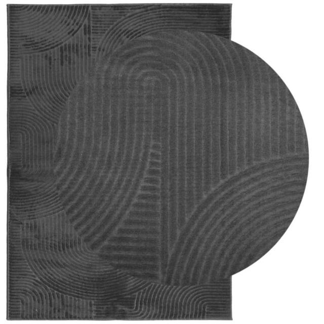 Berkfield Home Rug IZA Short Pile Scandinavian Look Anthracite 200x280 cm in Dark Grey - Size: Medium - image 1