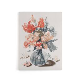"Artery8 Glass Vase With Spring Flowers Johan Teyler Canvas Wall Art in White - Size: W18"" x H24""" - thumbnail 1
