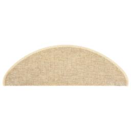 Berkfield Home Stair Mats Self-adhesive Sisal-Look 15 pcs 65x21x4 cm Beige - Size: Medium - thumbnail 4