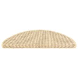 Berkfield Home Stair Mats Self-adhesive Sisal-Look 15 pcs 65x21x4 cm Beige - Size: Medium - thumbnail 3