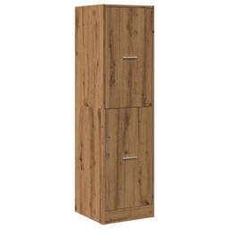 Berkfield Home Apothecary Cabinet¬†Artisian Oak 40x41x144.5 cm Engineered Wood in Brown - thumbnail 3