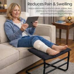 EONLION Padded for Comfort Support Footstool Elevates Legs to Aid Rest in Black - Size: 100 cm - thumbnail 4