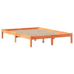Berkfield Home Bookcase Bed without Mattress Wax Brown 140x200 cm Solid Wood Pine - thumbnail 5