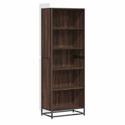 Berkfield Home Bookcase Brown Oak 60x35x170.5 cm Engineered Wood - thumbnail 2