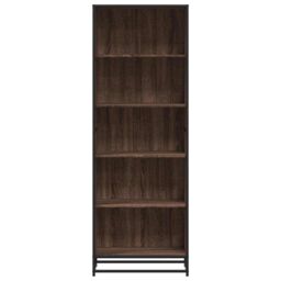Berkfield Home Bookcase Brown Oak 60x35x170.5 cm Engineered Wood - thumbnail 4