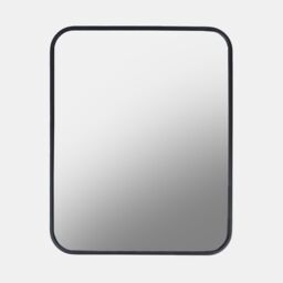 OHS Bathroom Mirror Metal Framed Vanity Wall Mounted Home Décor in Black - thumbnail 3