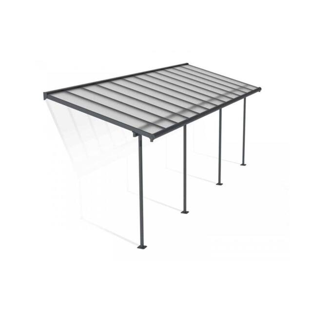 Palram Patio Cover Sierra 2.3X6.9 Clear - L670.5 x W224 x H300 - Grey - image 1