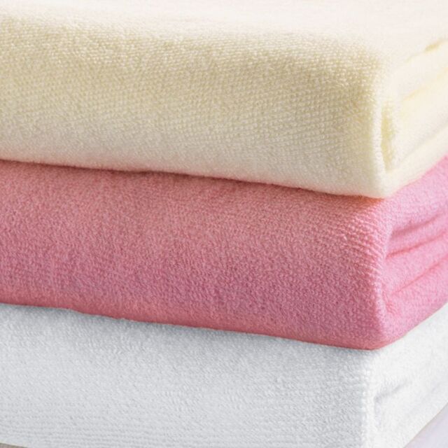 Chums Stretch Terry Fitted Sheets in Ecru - Size: Small Single