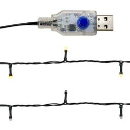 Berkfield Home Christmas Garland with LED Lights 20 m Black - thumbnail 7