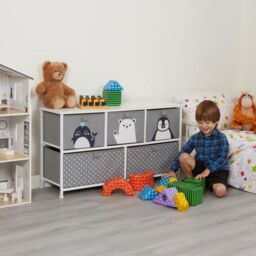 Liberty House Toys Arctic 5 Drawer Storage Chest in Grey