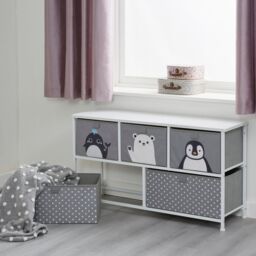 Liberty House Toys Arctic 5 Drawer Storage Chest in Grey - thumbnail 2