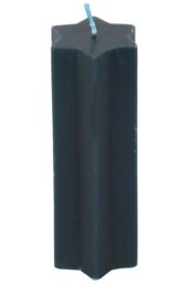 KDMD Navy Starry Night Star Shaped Taper Candle in Teal - thumbnail 3